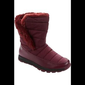 Tony Little Cheeks Fit Body Water Repellent Puffer Boot Wine - Medium